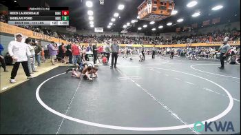 110 lbs Quarterfinal - Reed Lauderdale, Duncan Demon Wrestling vs Skielar Ford, Noble Takedown Club