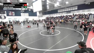 170 lbs Quarterfinal - Berlynn Solia, Socal Hammers Wrestling Club vs Alyiah Sandoval, Santa Ana