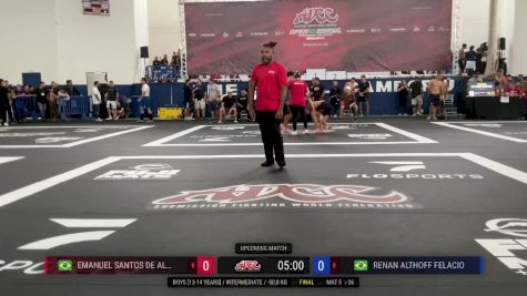 Emanuel Santos De Almeida vs Renan Althoff Felacio 2024 ADCC Balneario Open