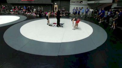 138 lbs Jovani Sandoval, SAWA - Sacramento Area Wrestling Association vs Ames-Michael Hoevker, SDIKWA - San Diego-Imperial Kids Wrestling Association