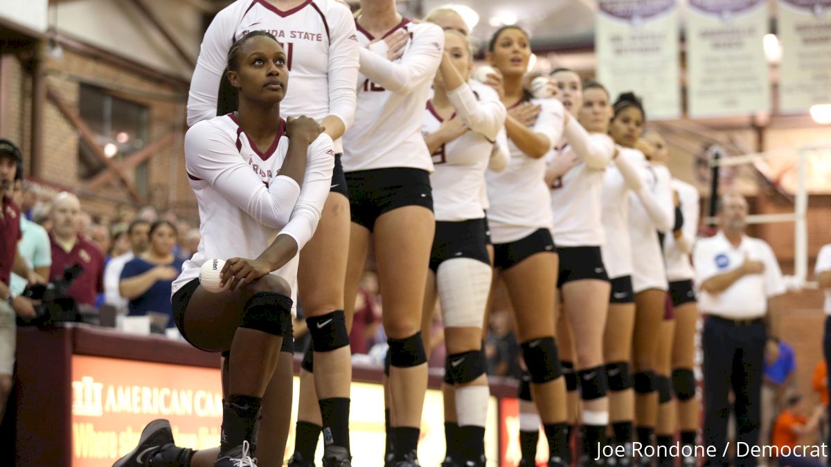 Volleyball Players Across the Country Stage National Anthem Protests
