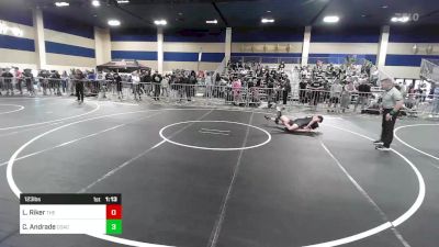 123 lbs Round Of 64 - Luke Riker, The Wrestling Coach vs Cash Andrade, Coachella Valley WC