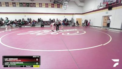 109 lbs Semifinal - Lucy Guadarrama, Cerritos College vs Lily Serrano, Sacramento City College