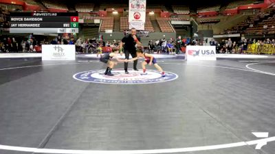 Intermediate Boys - 56 lbs Champ. Round 1 - Donovan Devito, Crusader Wrestling vs Emmett Carling, Sierra Sabers Wrestling Club