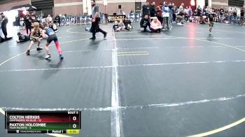 55 lbs Round 3 (4 Team) - Paxton Holcombe, Team Palmeto vs Colton Herigis, Contenders WA Blue