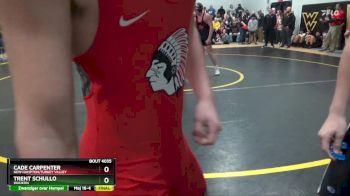20 lbs Round 2 - Cade Carpenter, New Hampton/Turkey Valley vs Trent Schullo, Waukon