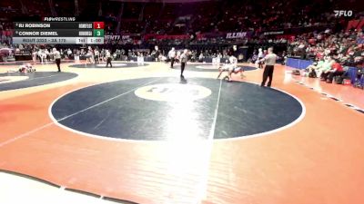 3A 175 lbs Semifinal - Connor Diemel, Rockton (Hononegah) vs RJ Robinson, Flossmoor (Homewood-F.)