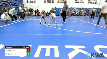 52-55 lbs Rr Rnd 3 - Obadiah Boyd, Harrah Little League Wrestling vs Noel Reagan, Standfast OKC