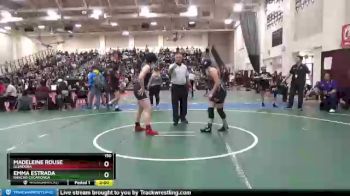150 lbs Champ. Round 2 - Emma Estrada, Rancho Cucamonga vs Madeleine Rouse, Glendora