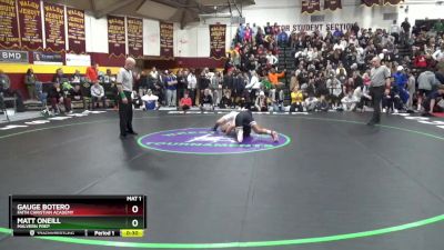 126 lbs 3rd Place Match - Gauge Botero, Faith Christian Academy vs Matt Oneill, Malvern Prep