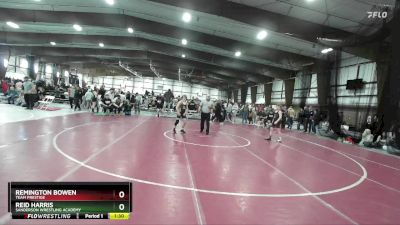 100 lbs Quarterfinal - Reid Harris, Sanderson Wrestling Academy vs Remington Bowen, Team Prestige