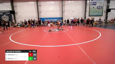 155 lbs Semifinal - Cameron Milheim, Meatballs vs Asher Bacon, Mat Assassins Black