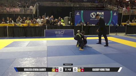 Kassidy Hong Tran vs Khaleesi Athena Garriti 2025 Pan Kids Jiu-Jitsu IBJJF Championship