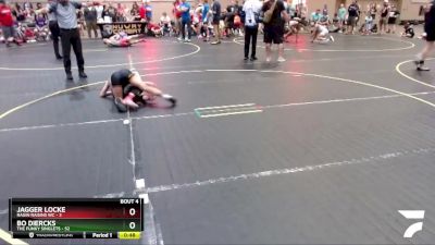 92 lbs Quarterfinals (8 Team) - Jagger Locke, Ragin Raisins WC vs Bo Diercks, The Funky Singlets