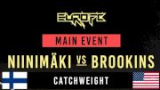 Jonathan Brookins Steps in to Face Tom Niinimaki at European FC 01