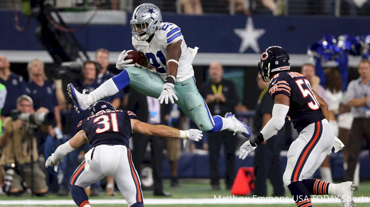 Ezekiel Elliott Shows Off Hurdle Form On Sunday Night Football