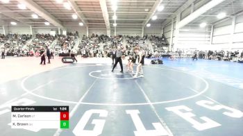 113 lbs Quarterfinal - Mason Carlson, UT vs Karson Brown, OH