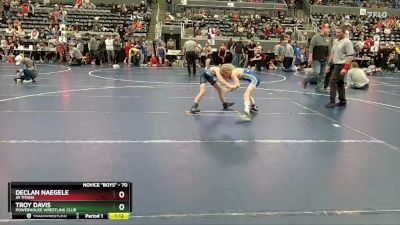 70 lbs Cons. Round 2 - Declan Naegele, JR Titans vs Troy Davis, Powerhouse Wrestling Club