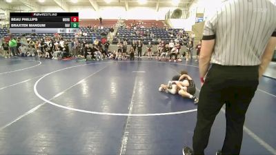 90 lbs Round 1 (4 Team) - Beau Phillips, Morgan vs Braxten Mangum, Ravage