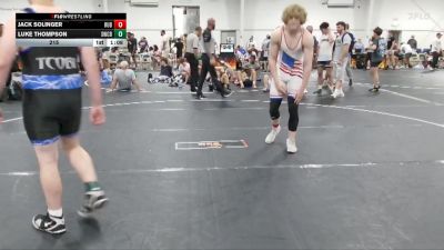 215 lbs Semis (4 Team) - Jack Solinger, Reverence United Blue vs Luke Thompson, Storm Wrestling Center B