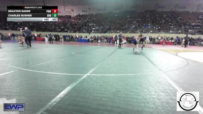 94 lbs Consi Of 8 #1 - Braxton Baker, Ponca City vs Charles Rusher, Bridge Creek Wrestling