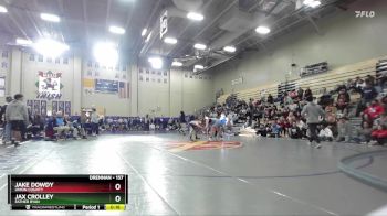 157 lbs Cons. Round 6 - Jake Dowdy, Union County vs Jax Crolley, Father Ryan