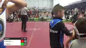 92 lbs Rr Rnd 3 - Benjamin Marquez, Dethrone vs Jacob Velarde, TUF California