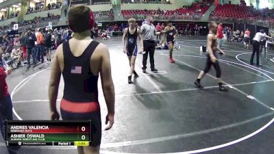 160 lbs Semifinal - Andres Valencia, Nebraska Boyz vs Ashier Oswald, Aurora Wrestling Club