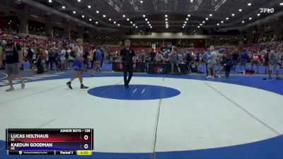 138 lbs Cons. Round 1 - Lucas Holthaus, KS vs Kaedun Goodman, NE