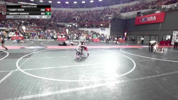 45 lbs Champ. Round 2 - Bennett Burich, Mollitium Wrestling Club vs Casey Koch, Fort Atkinson Wrestling Club