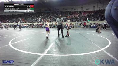 55 lbs Consolation - Byrd Ware, Cleveland Take Down Club vs Keaton Gregory, Vian Wrestling Club