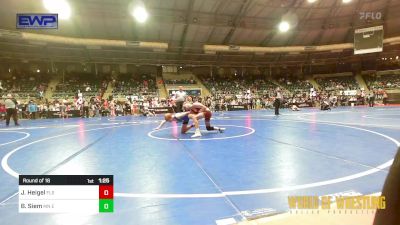 110 lbs Round Of 16 - Joseph Heigel, Florida Scorpions vs Bryce Siem, MN Elite