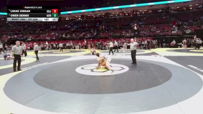 157 lbs Cons. Sub-semis - Lukas Jordan, Uniont. Lake vs Owen Dennis, Harrison