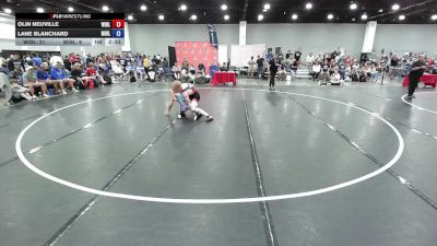 165 lbs Olin Neuville, Wisconsin Blue vs Lane Blanchard, Team Michigan Blue