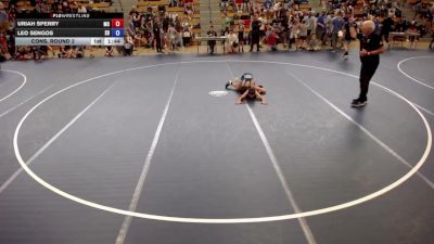 78 lbs Cons. Round 2 - Uriah Sperry, MO vs Leo Sengos, SD