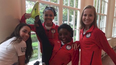 USA Gymnastics Olympians Take Over White House in Visit