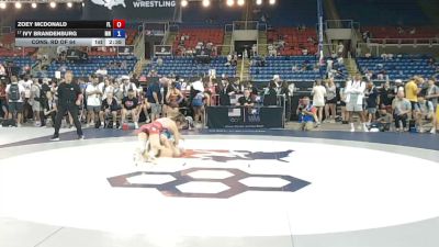 115 lbs Cons. Rd Of 64 - Zoey McDonald, Florida vs Ivy Brandenburg, Minnesota