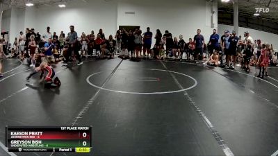 52 lbs Finals (2 Team) - Kaeson Pratt, Journeymen Red vs Greyson Bish, Undisputed Wrestling