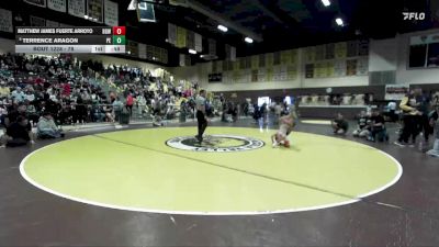 78 lbs Cons. Semi - Matthew James Fuerte Arroyo, Brawley Gladiators Wrestling vs Terrence Aragon, Poway Elite