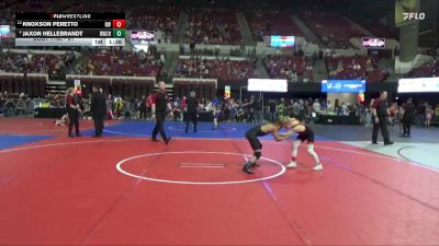 81 lbs Quarterfinal - Knoxson Peretto, Ronan Wrestling vs Jaxon Hellebrandt, Bearcats Wrestling Club Helena