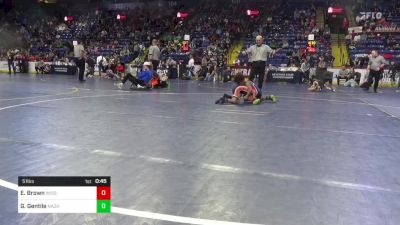 51 lbs Round Of 16 - Everett Brown, Wissahickon vs Giovanni Gentile, Nazareth