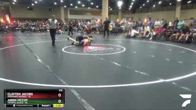 175 lbs Round 1 (6 Team) - Airen McCoy, Techfall Black vs Clayten Jacobs, Mississippi Mayhem