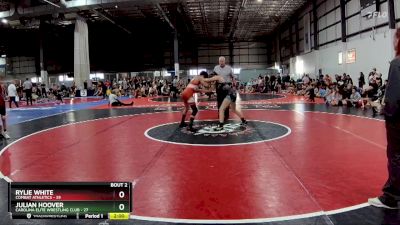 106 lbs Semifinals (4 Team) - Julian Hoover, CAROLINA ELITE WRESTLING CLUB vs Rylie White, COMBAT ATHLETICS