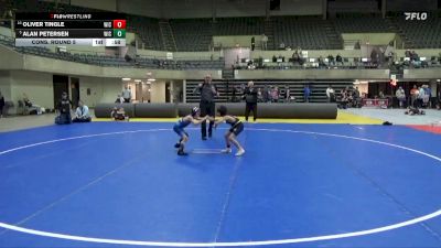 55 lbs Cons. Round 5 - Alan Petersen, American Outlaws Wrestling vs Oliver Tingle, Robbinsdale Area Wrestling