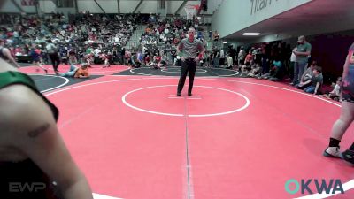 52 lbs Quarterfinal - Miles Sanders, Team Tulsa Wrestling Club vs Lachlan Lindsey, Brushy Wrestling Club