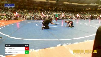 58 lbs Quarterfinal - Brody Owens, WTC vs Beau McKeown, Mat Assassins