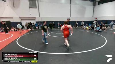 160 lbs Semifinal - Joey Stevens, Maverick Elite Wrestling Club vs Major Pierce, Cardinal Wrestling Club