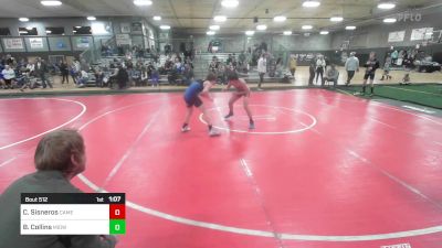 123 lbs Rr Rnd 1 - Cameron Sisneros, Camel Kids vs Breckyn Collins, Midwest Destroyers