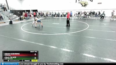 150 lbs Cons. Round 3 - Aidan Goehring, Markesan vs Cole Calace, Lane Tech (IL)