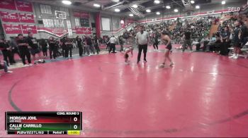 115 lbs Cons. Round 3 - Morgan Johl, Los Osos vs Callie Carrillo, Millikan